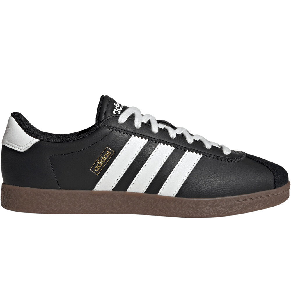 adidas zapatilla moda mujer VL COURT LO NEGRO lateral exterior