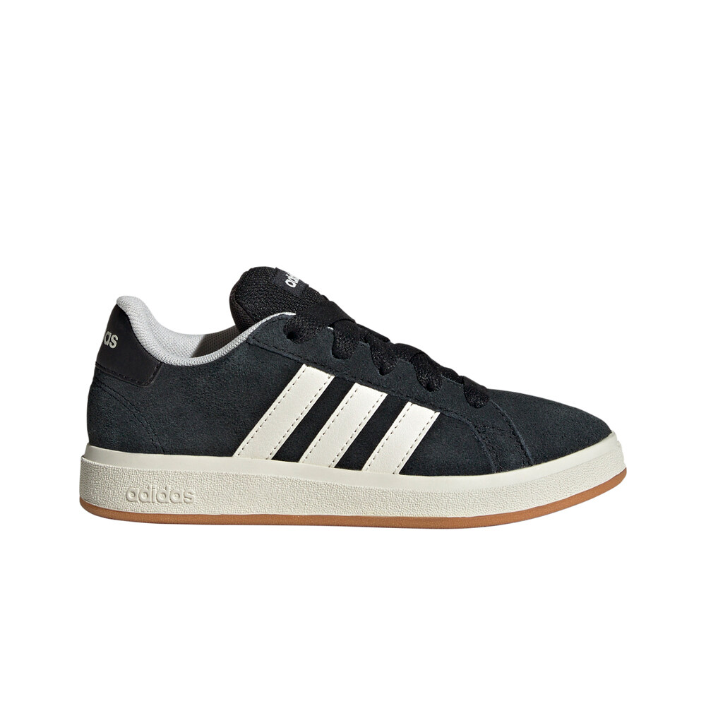 adidas zapatilla moda niño GRAND COURT 00s NEGRO lateral exterior