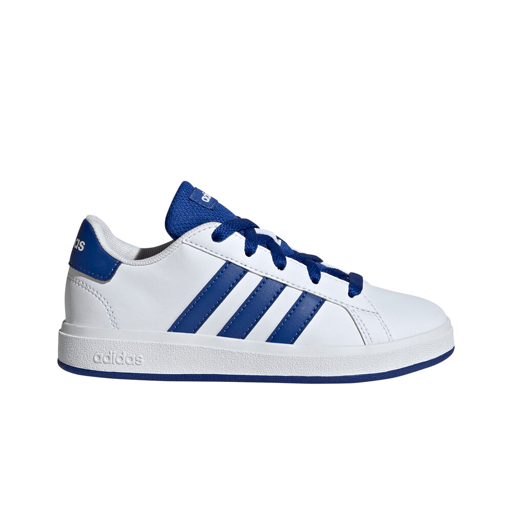 adidas zapatilla moda niño GRAND COURT 2.0 BLANCO lateral exterior
