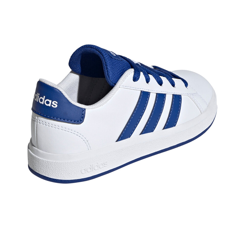 adidas zapatilla moda niño GRAND COURT 2.0 BLANCO vista trasera