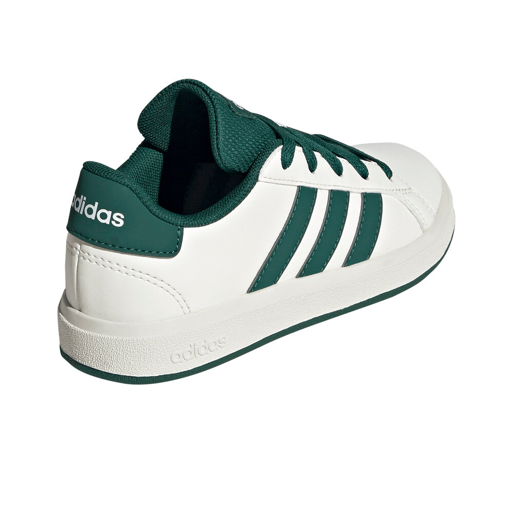 adidas zapatilla moda niño GRAND COURT 2.0 BLANCO vista trasera