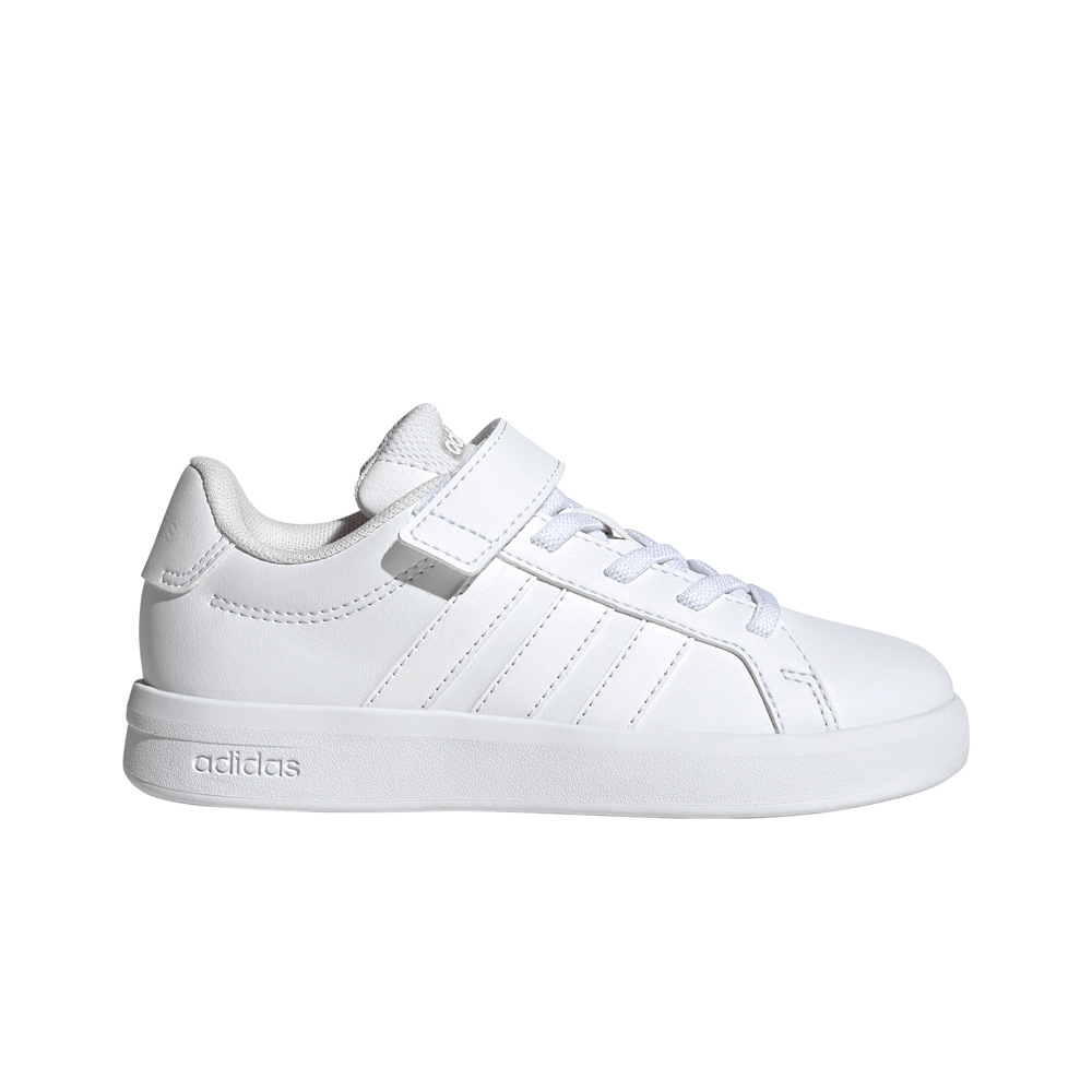 adidas zapatilla moda niño GRAND COURT 3.0 EL BLANCO lateral exterior