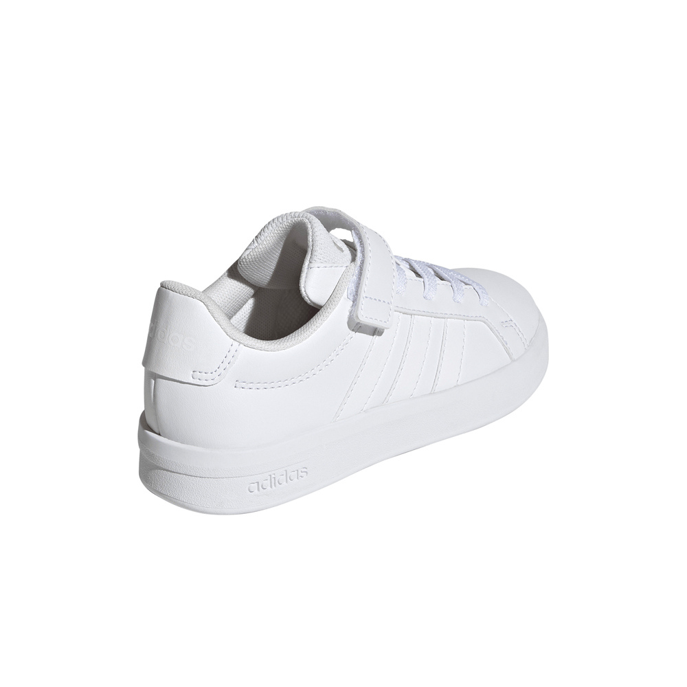 adidas zapatilla moda niño GRAND COURT 3.0 EL BLANCO vista trasera