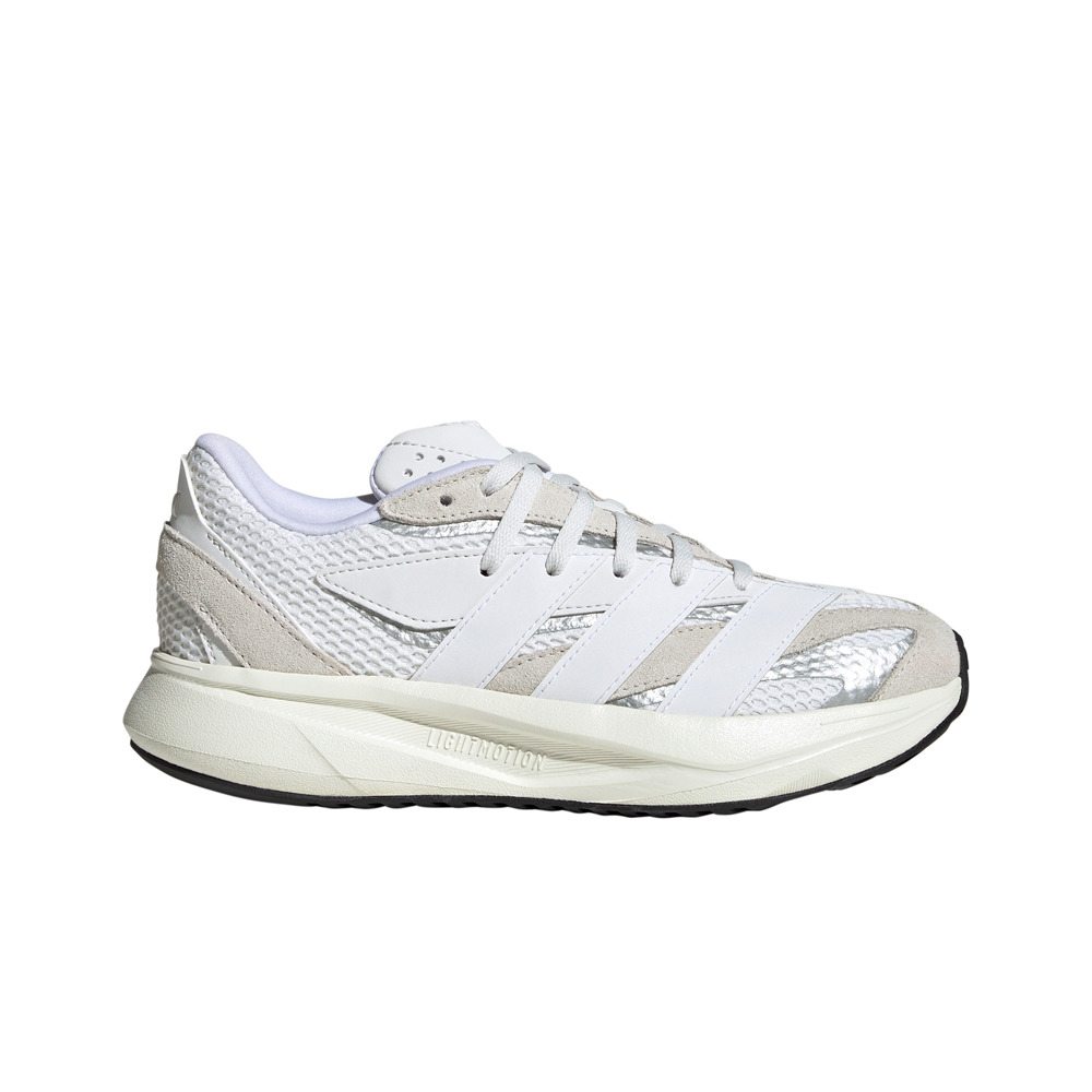 adidas zapatilla moda niño LIGHTBLAZE BLANCO lateral exterior