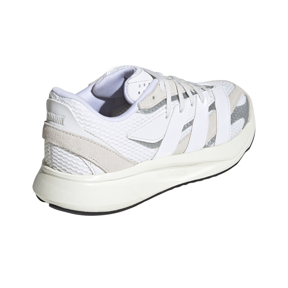 adidas zapatilla moda niño LIGHTBLAZE BLANCO vista trasera
