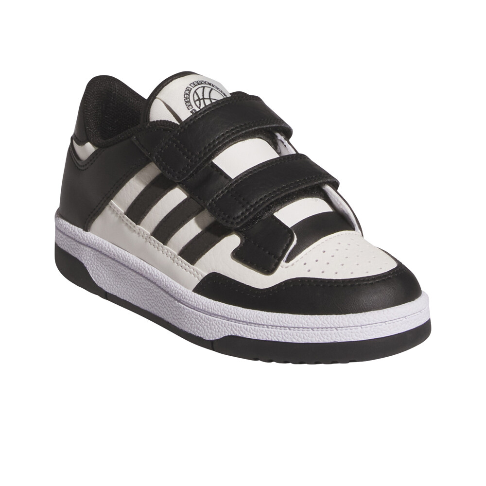 adidas zapatilla moda niño RAPID COURT BLANCO lateral interior