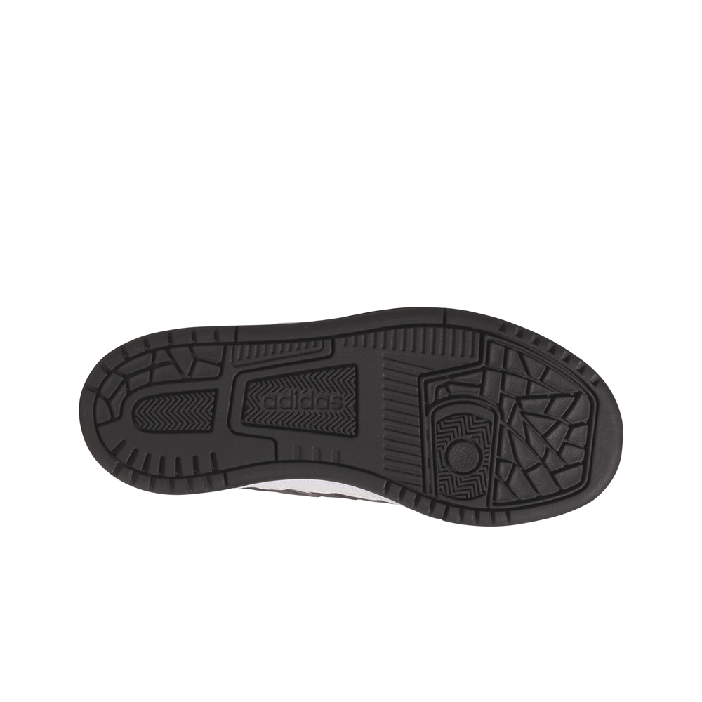 adidas zapatilla moda niño RAPID COURT BLANCO vista superior