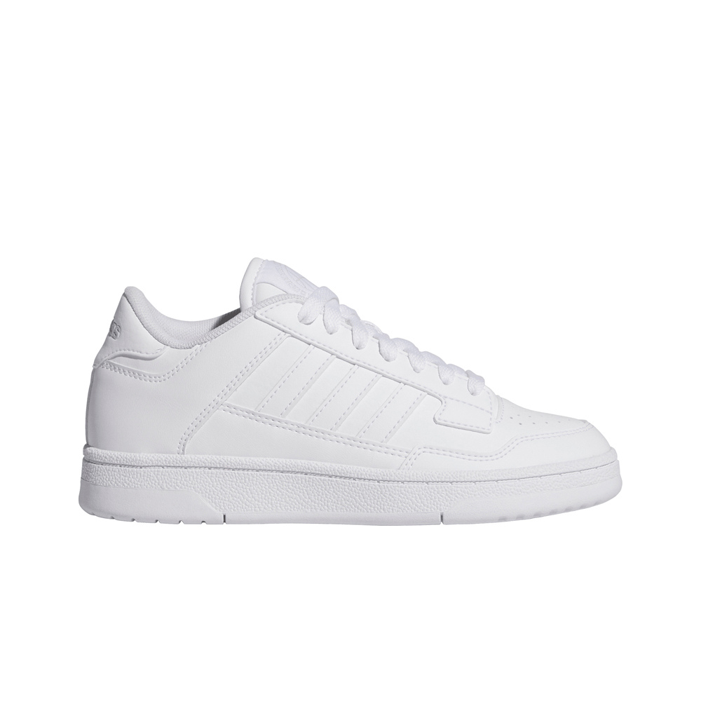 adidas zapatilla moda niño RAPID COURT LOW BLANCO lateral exterior