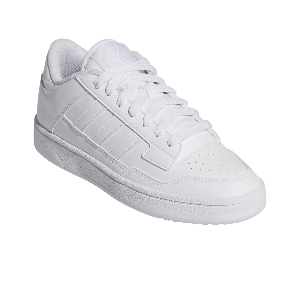 adidas zapatilla moda niño RAPID COURT LOW BLANCO lateral interior