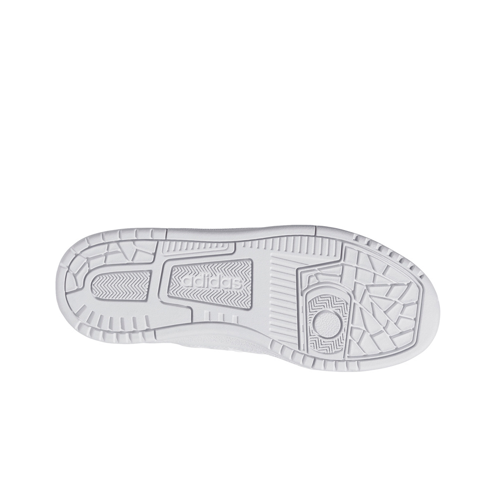 adidas zapatilla moda niño RAPID COURT LOW BLANCO vista superior