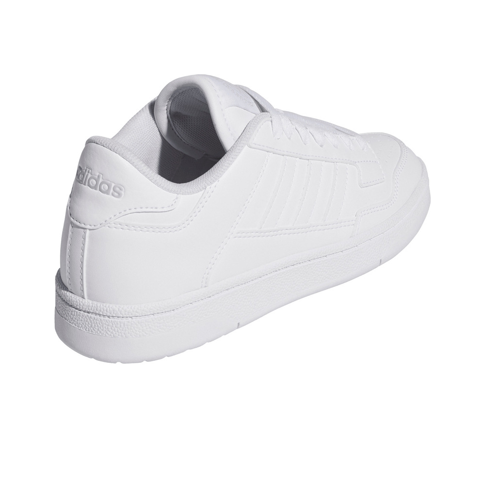 adidas zapatilla moda niño RAPID COURT LOW BLANCO vista trasera