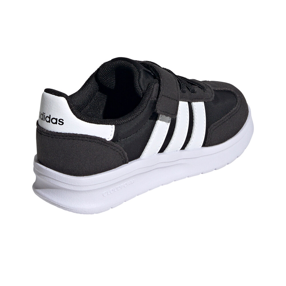 adidas zapatilla moda niño RUN 70S 2.0 NEGRO vista trasera