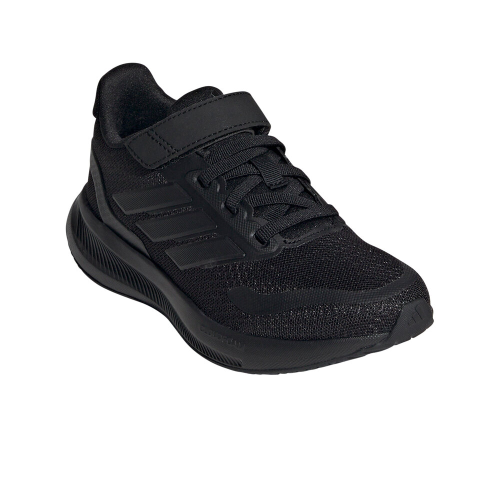 adidas zapatilla moda niño RUNFALCON 5 NEGRO lateral interior