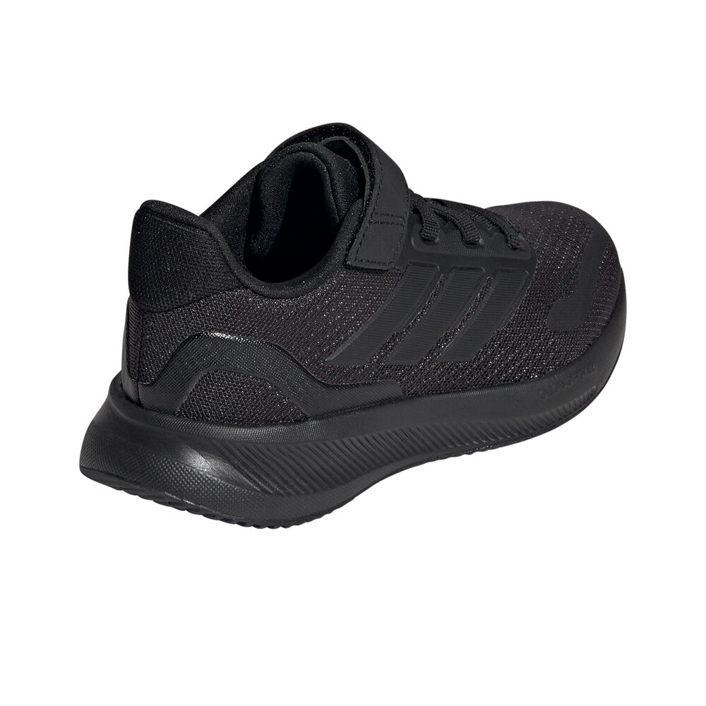 adidas zapatilla moda niño RUNFALCON 5 NEGRO vista trasera