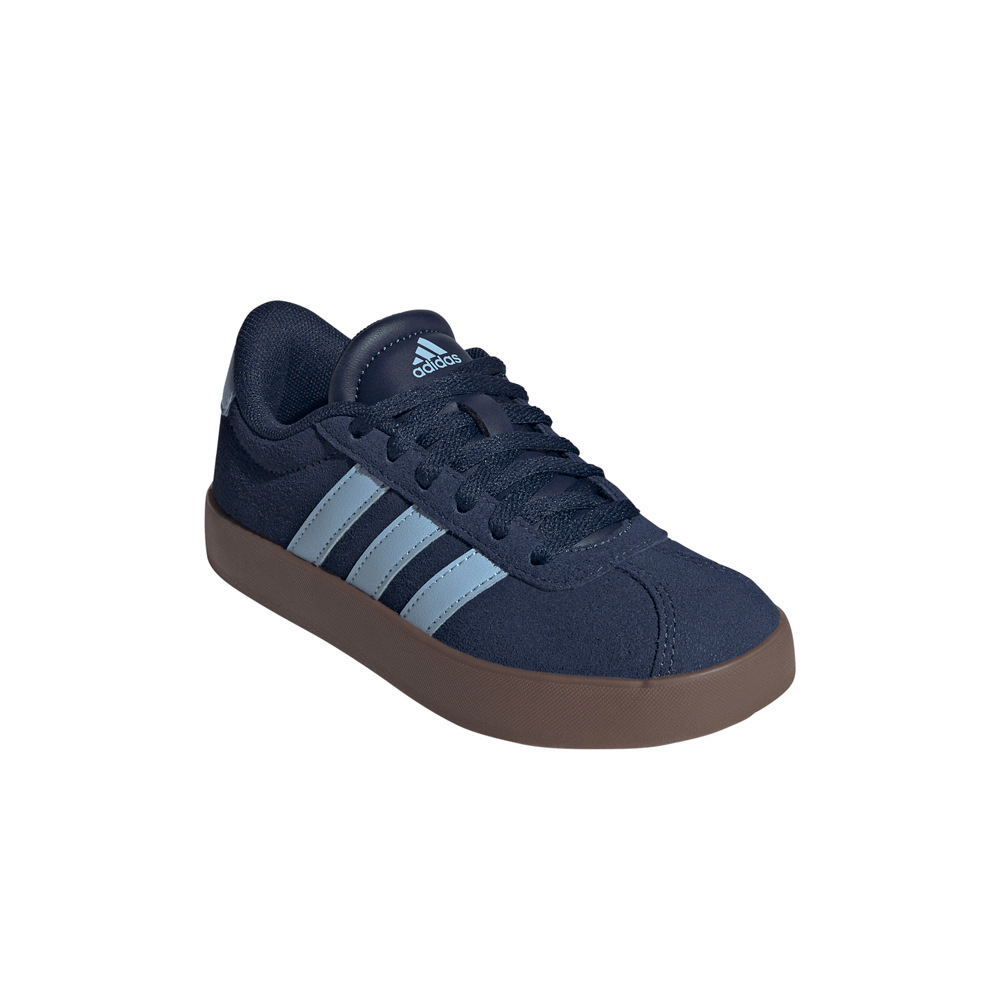 adidas zapatilla moda niño VL COURT 3.0 AZUL lateral interior
