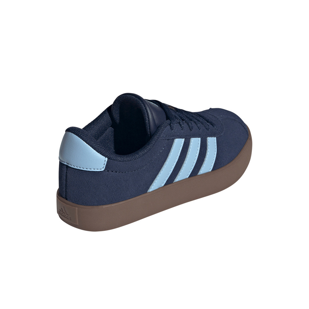 adidas zapatilla moda niño VL COURT 3.0 AZUL vista trasera