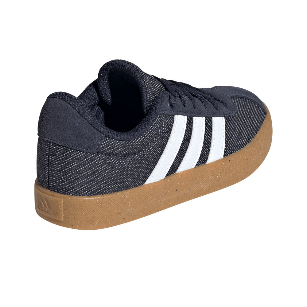 adidas zapatilla moda niño VL COURT 3.0 AZUL vista trasera