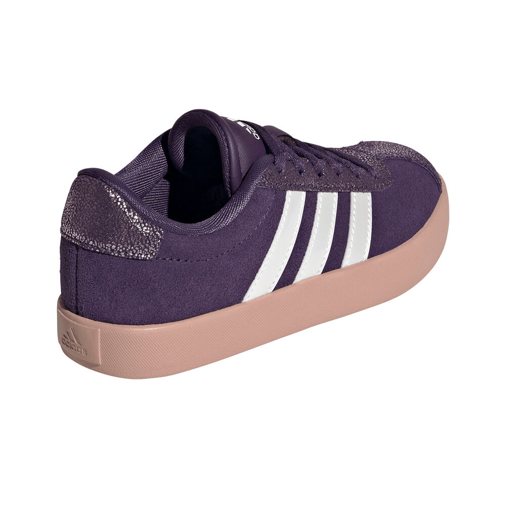 adidas zapatilla moda niño VL COURT 3.0 MORADO vista trasera