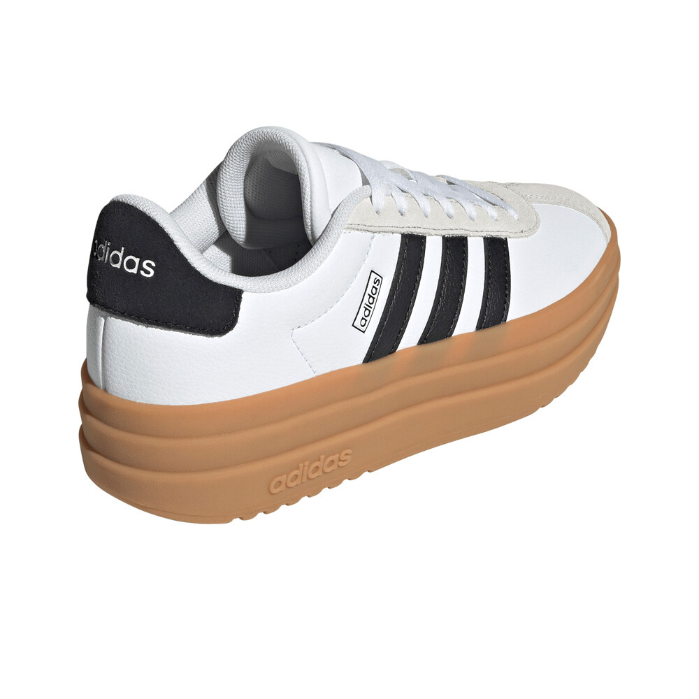adidas zapatilla moda niño VL COURT BOLD BLANCO vista trasera