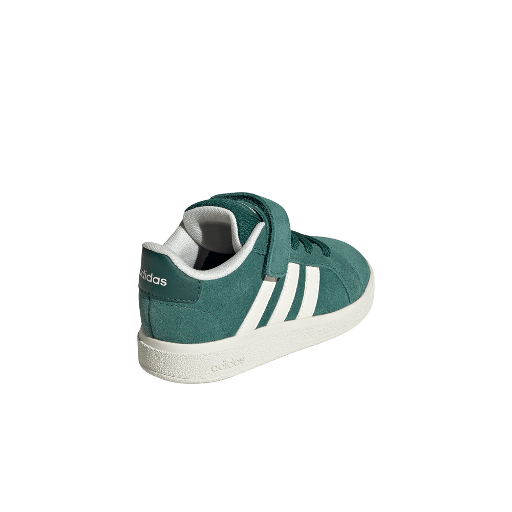 adidas zapatilla multideporte bebe GRAND COURT 00S EL VERDE vista trasera