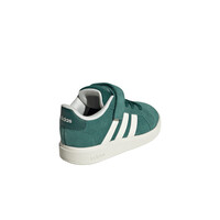 adidas zapatilla multideporte bebe GRAND COURT 00S EL VERDE vista trasera