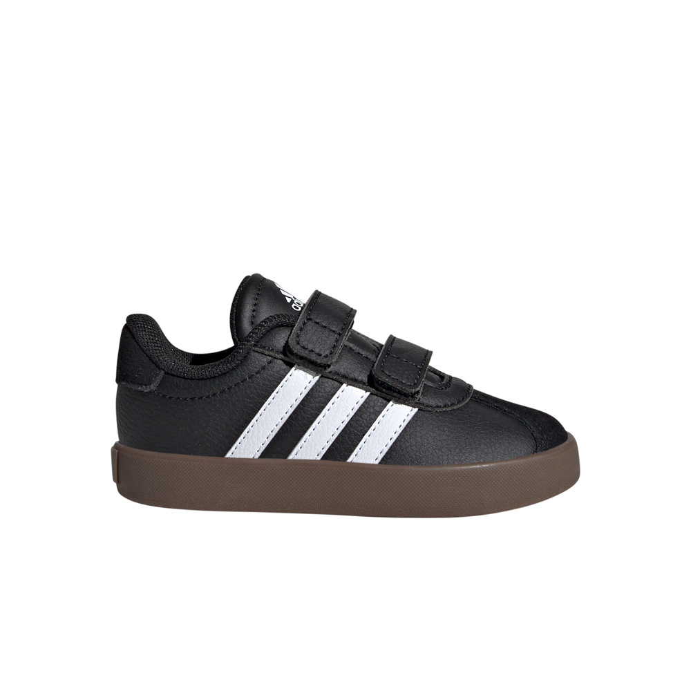 adidas zapatilla multideporte bebe VL COURT 3.0 CF NEGRO lateral exterior