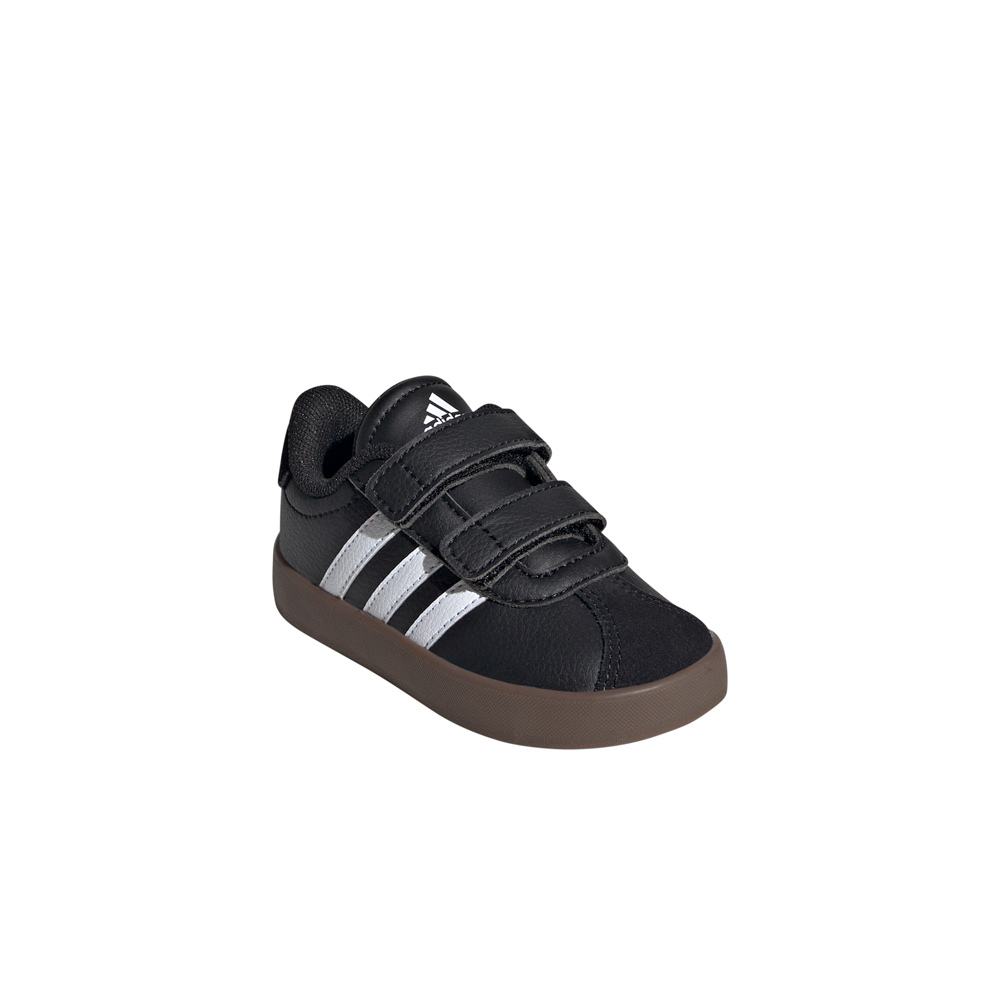 adidas zapatilla multideporte bebe VL COURT 3.0 CF NEGRO lateral interior