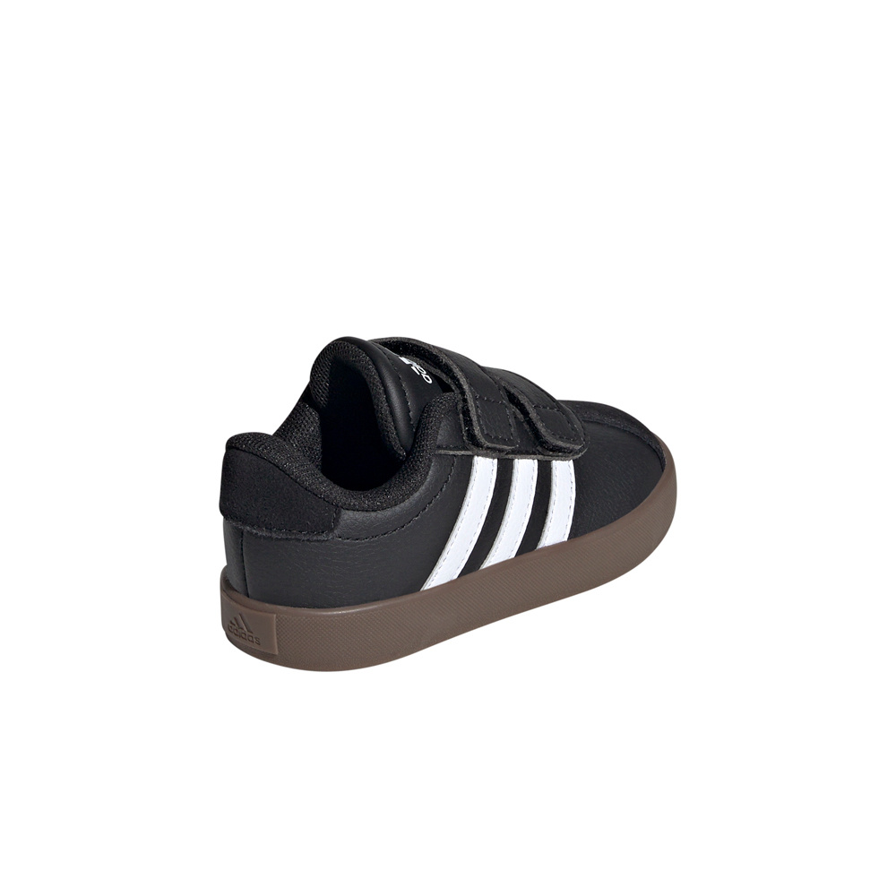 adidas zapatilla multideporte bebe VL COURT 3.0 CF NEGRO vista trasera