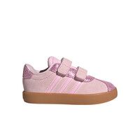 adidas zapatilla multideporte bebe VL COURT 3.0 ROSA lateral exterior