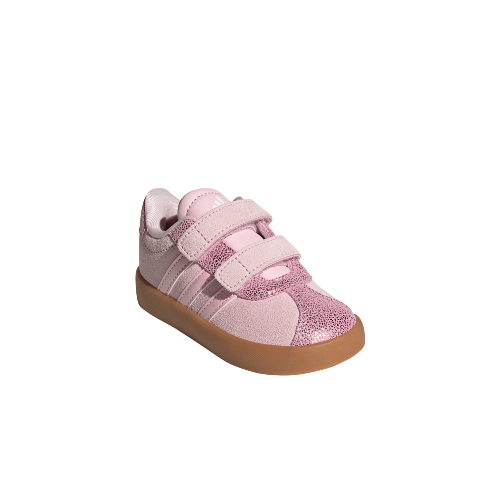 adidas zapatilla multideporte bebe VL COURT 3.0 ROSA lateral interior