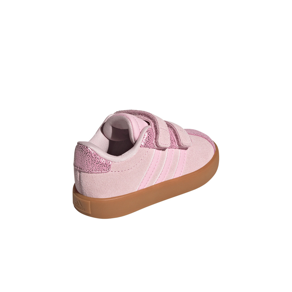 adidas zapatilla multideporte bebe VL COURT 3.0 ROSA vista trasera
