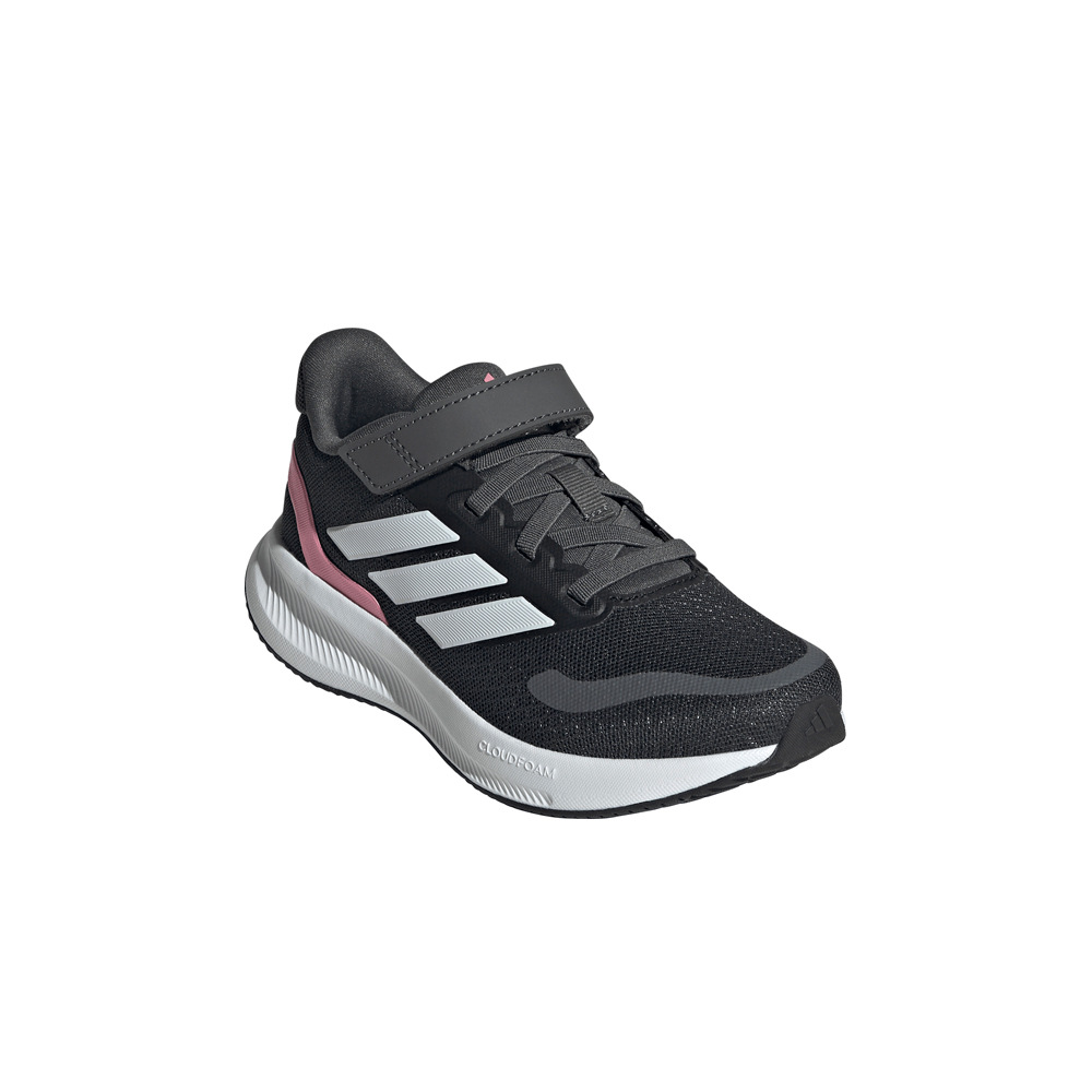 adidas zapatilla multideporte niño RUNFALCON 5 EL GRIS lateral interior