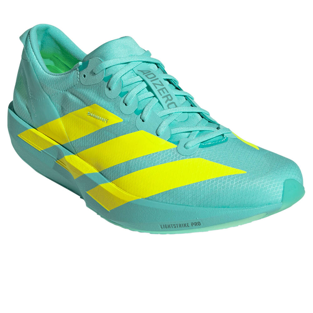 adidas zapatilla running hombre ADIZERO ADIOS 9 AMARILLO lateral interior