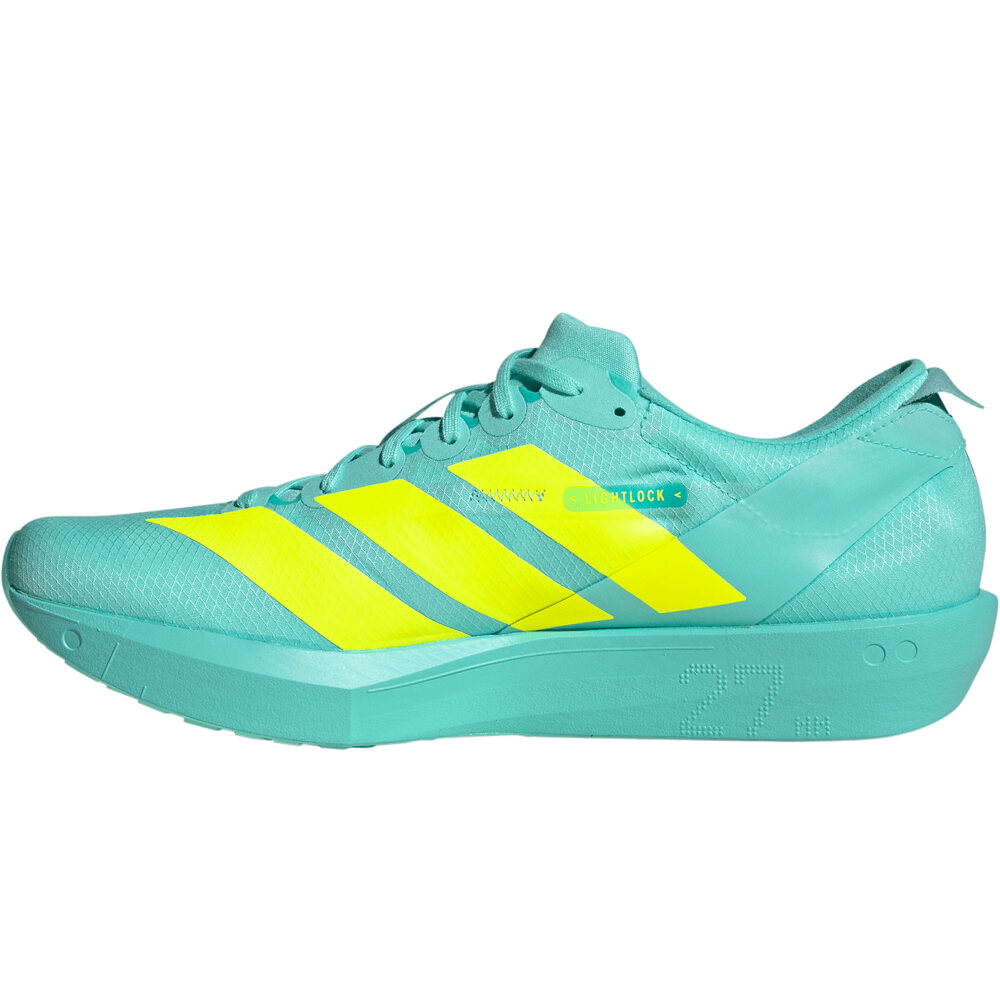 adidas zapatilla running hombre ADIZERO ADIOS 9 AMARILLO puntera