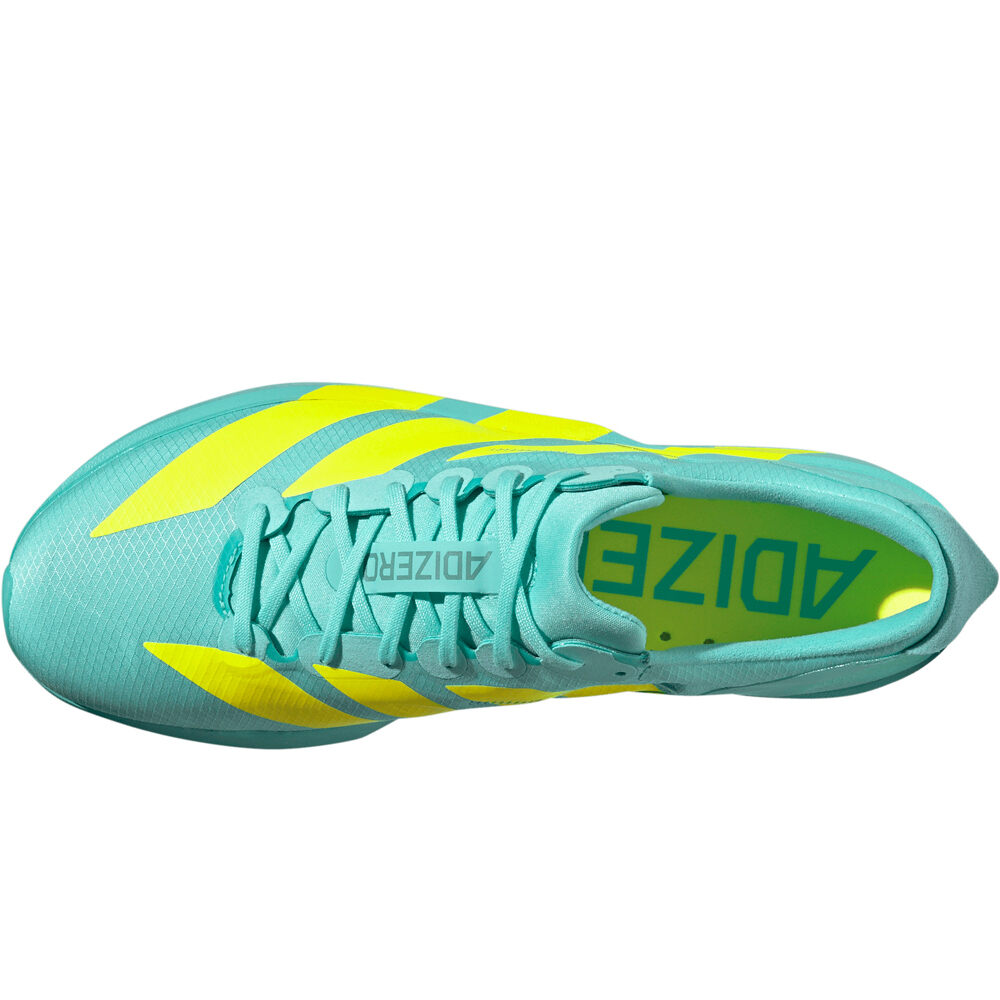 adidas zapatilla running hombre ADIZERO ADIOS 9 AMARILLO vista superior