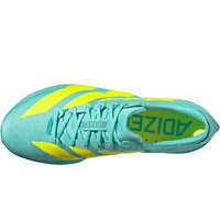 adidas zapatilla running hombre ADIZERO ADIOS 9 AMARILLO vista superior