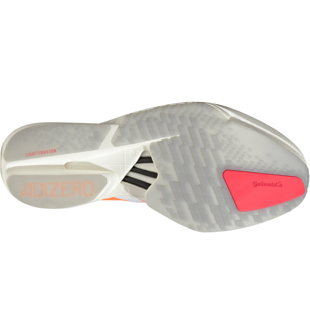 adidas zapatilla running hombre ADIZERO ADIOS PRO 4 BLANCO vista superior