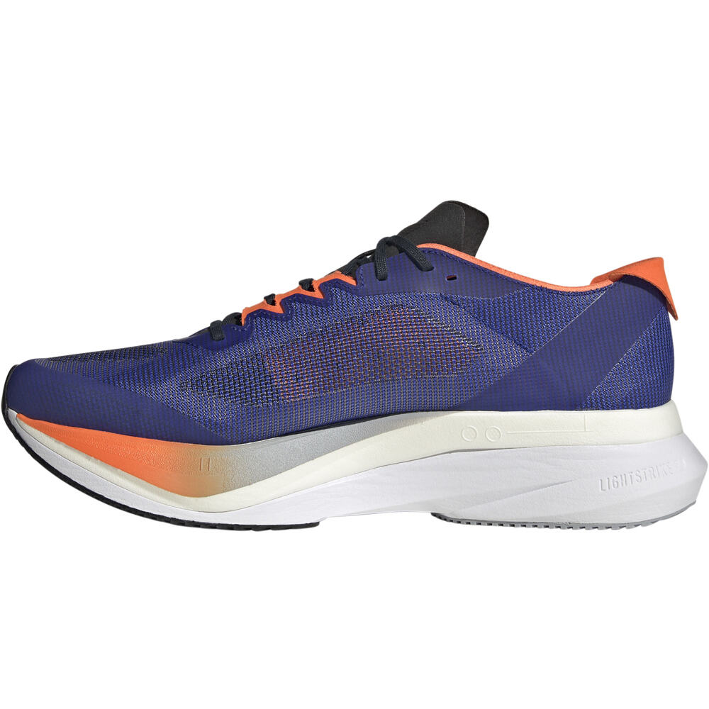 adidas zapatilla running hombre ADIZERO BOSTON 12 AZUL puntera