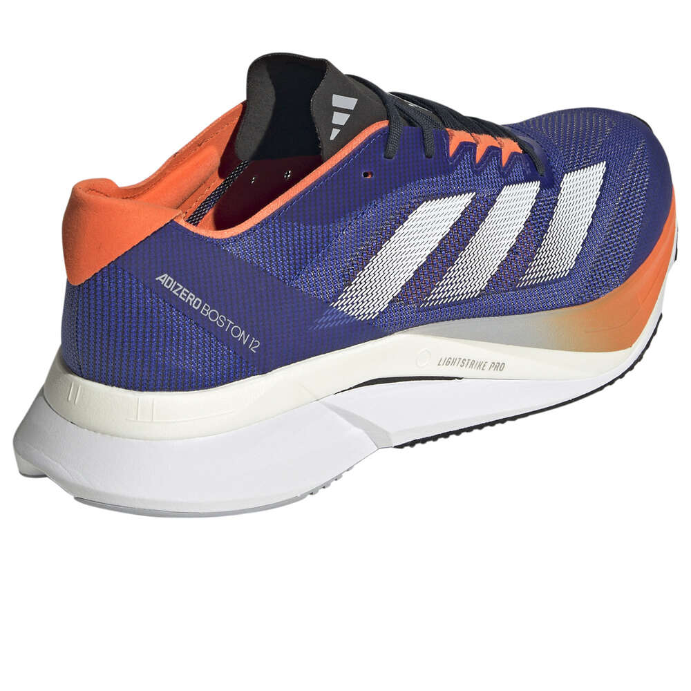 adidas zapatilla running hombre ADIZERO BOSTON 12 AZUL vista trasera