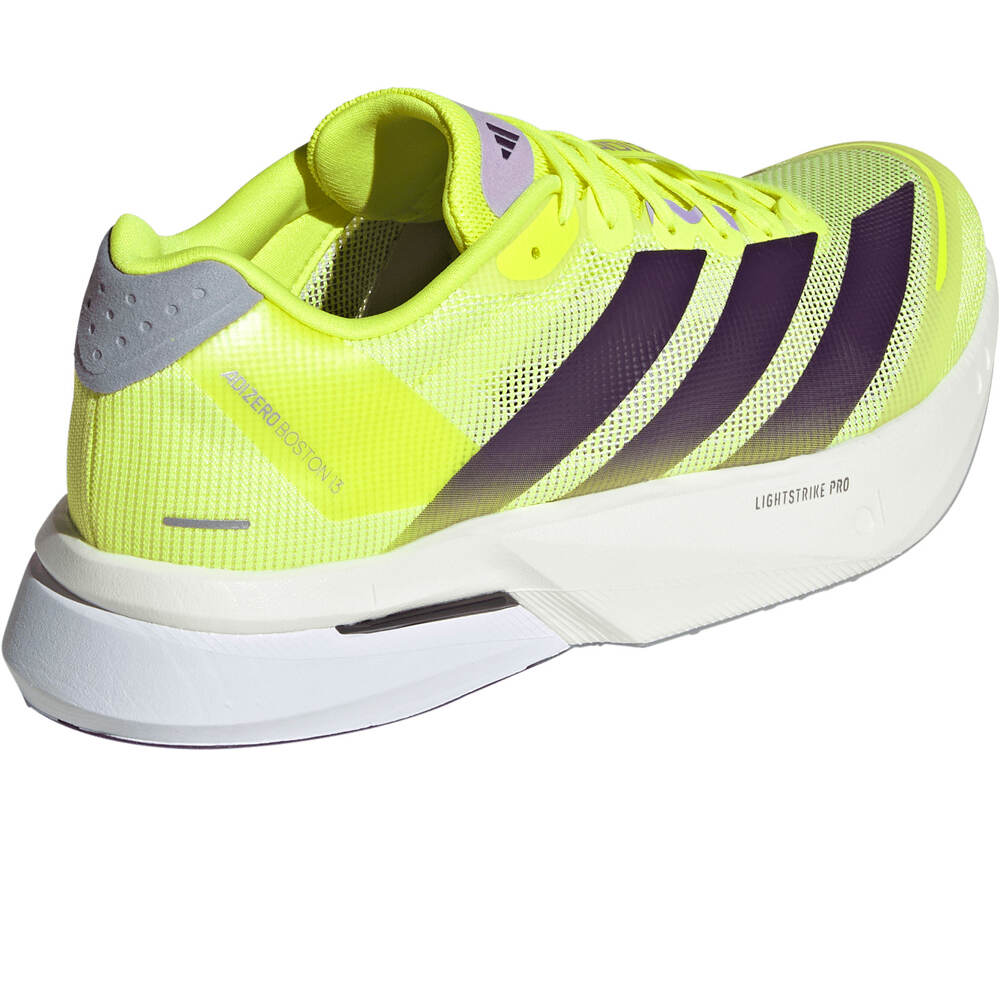 adidas zapatilla running hombre ADIZERO BOSTON 13 AMARILLO vista trasera