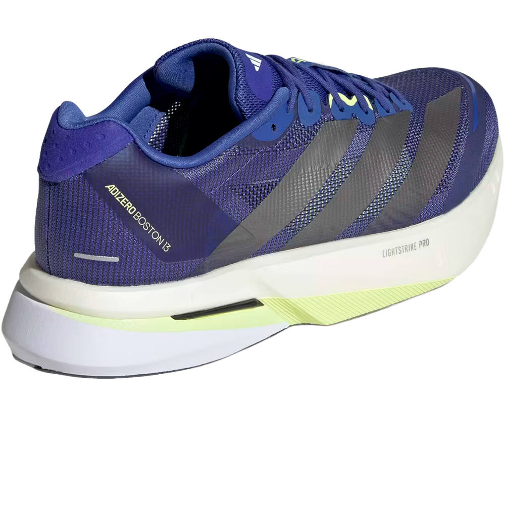 adidas zapatilla running hombre ADIZERO BOSTON 13 M AZUL vista trasera
