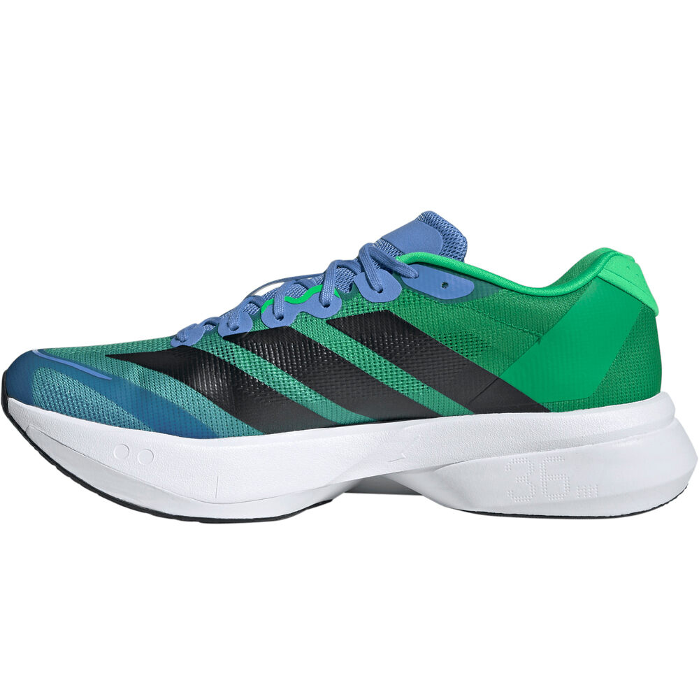 adidas zapatilla running hombre ADIZERO BOSTON 13 VERDE puntera