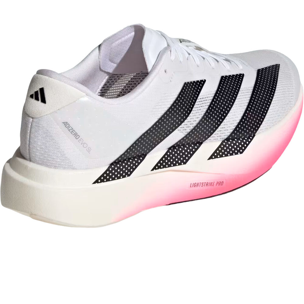 adidas zapatilla running hombre adizero EVO SL M BLANCO vista trasera