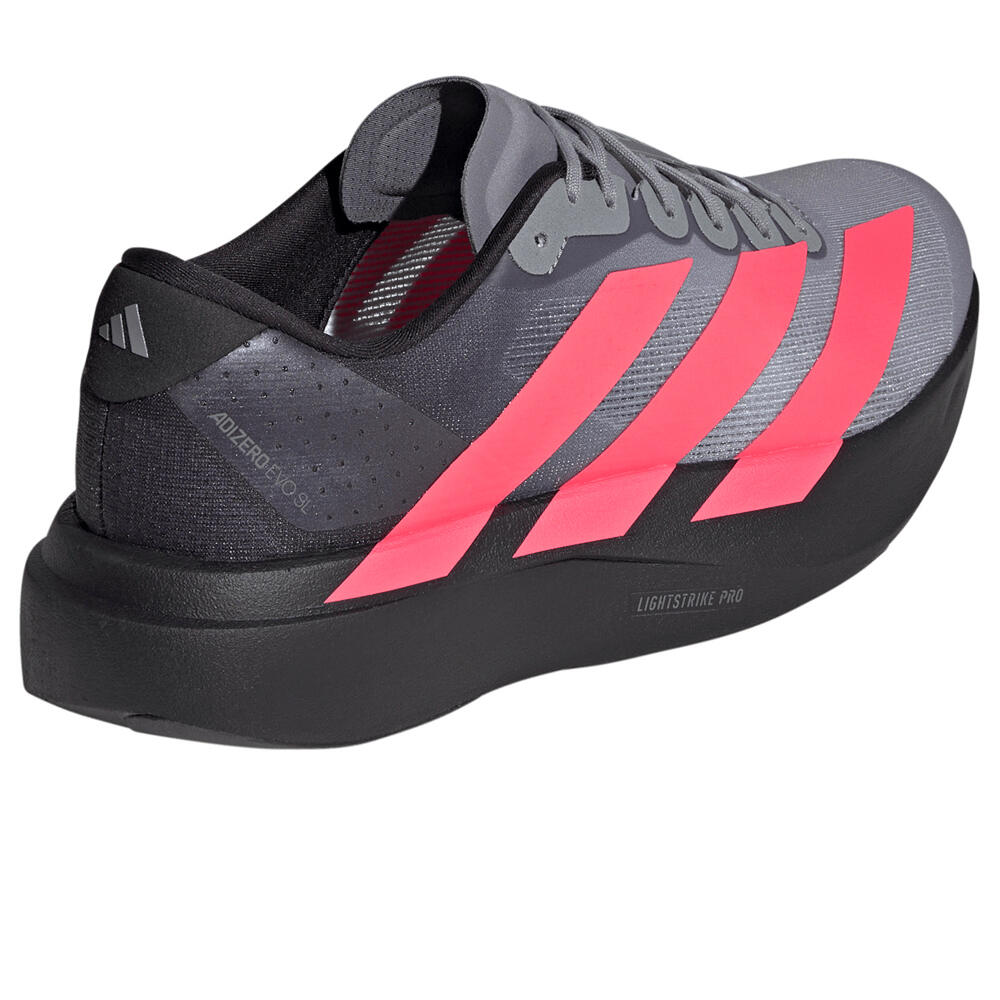 adidas zapatilla running hombre ADIZERO EVO SL NEGRO vista trasera