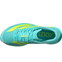 adidas zapatilla running hombre ADIZERO EVO SL VERDE vista superior