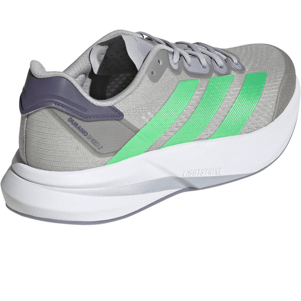 adidas zapatilla running hombre DURAMO SPEED 2 RUNNING GRIS vista trasera