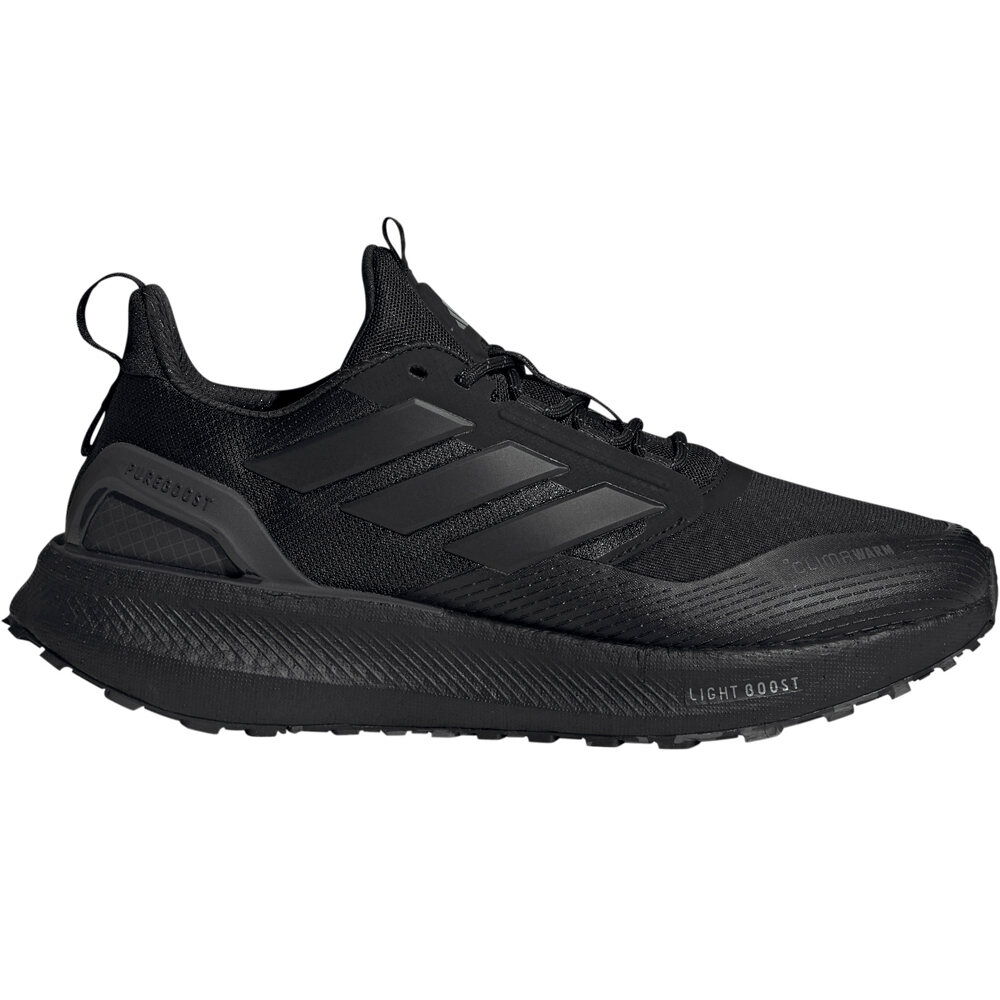 adidas zapatilla running hombre PUREBOOST 5 CLIMAWARM NEGRO lateral exterior