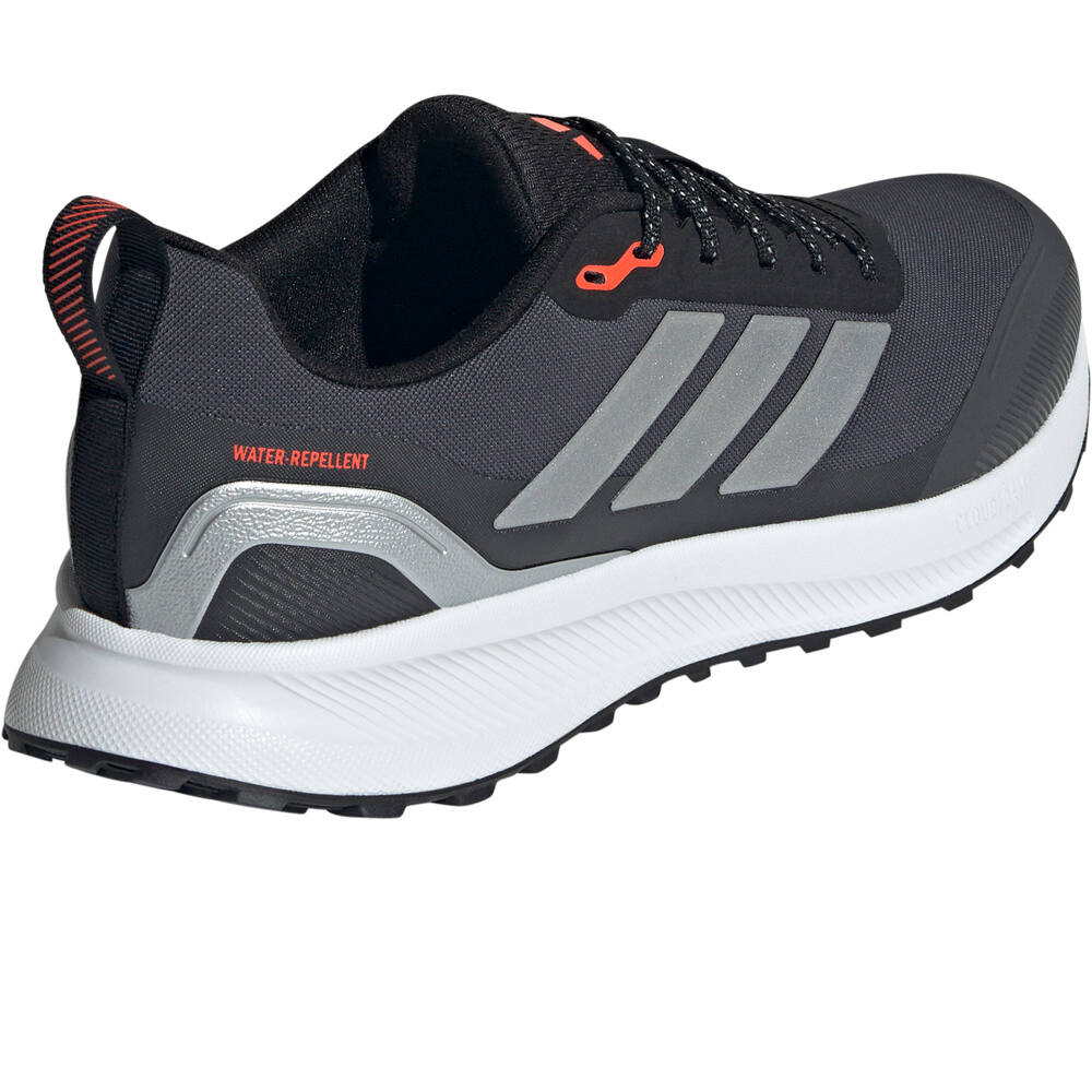 adidas zapatilla running hombre RUNFALCON 5 TR GRIS vista trasera