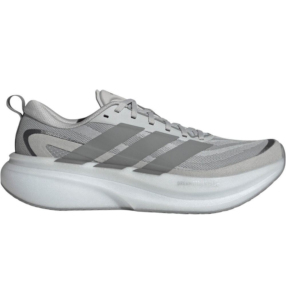 adidas zapatilla running hombre SUPERNOVA GLIDE GRIS lateral exterior
