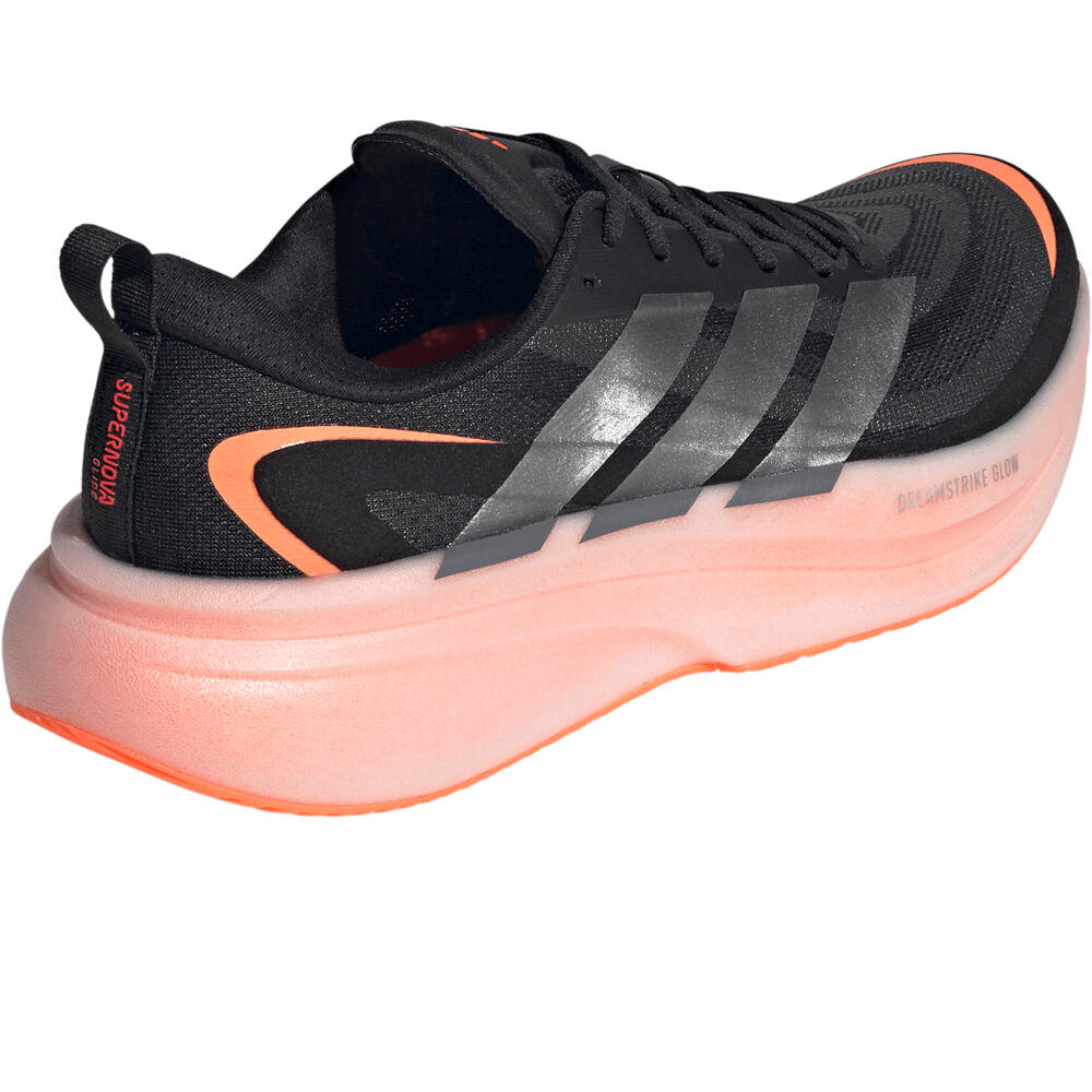 adidas zapatilla running hombre SUPERNOVA GLIDE NEGRO vista trasera